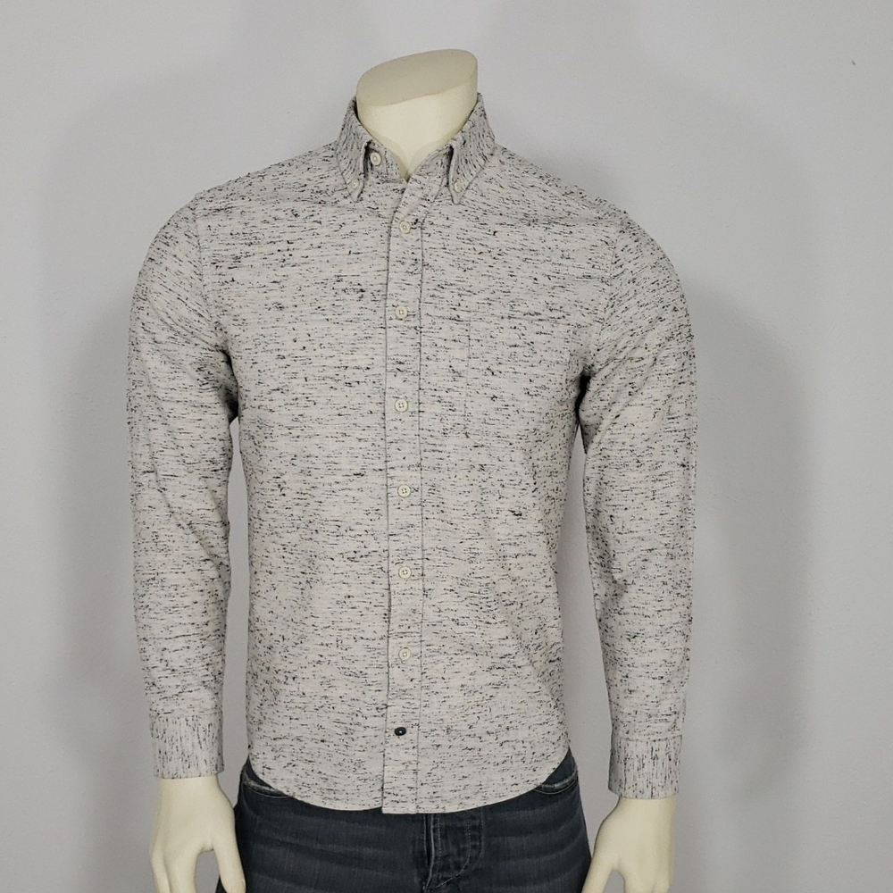TAYLOR STITCH ORGANIC COTTON WOOL BELND  LONG SLEEVE SHIRT MEN'S 38 USA S